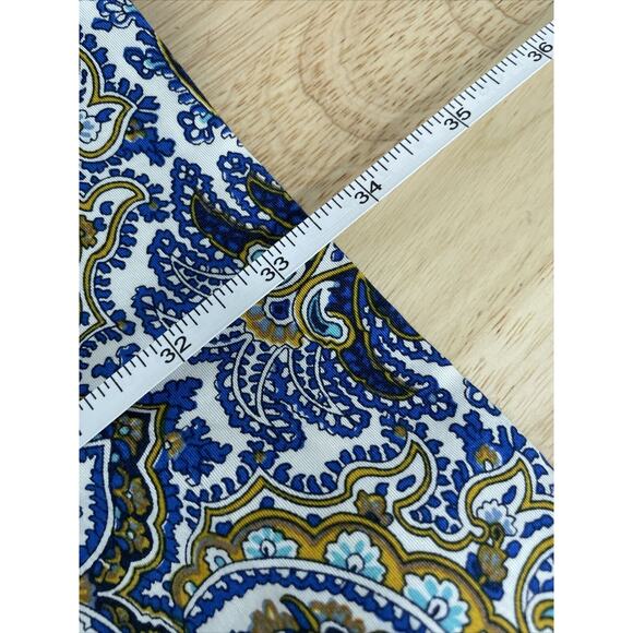 J Crew Dolores Silk Sheath Dress Peacock Paisley Print Size 6 Short Sleeve‎ Blue - Picture 14 of 14